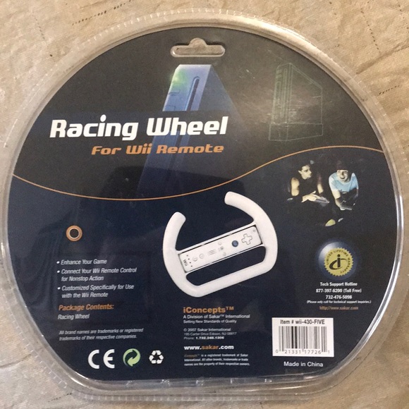 NEW Wii remote racing wheel by I concepts - Picture 4 of 6